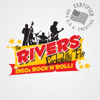 The Rivers Rockabilly Trio Logo