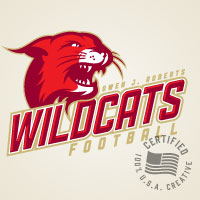 Wildcats Football Logo